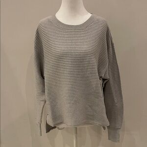 NWT Good American Ribbed Gray Sweater Size 1